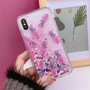 New Bling Glitter Dynamic Pineapple Liquid Quicksand Phone Back iPhone Case
