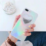 Dynamic Liquid Glitter Quicksand Case Colorful Love heart Printed Cover For Apple iPhone