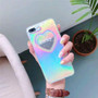 Dynamic Liquid Glitter Quicksand Case Colorful Love heart Printed Cover For Apple iPhone