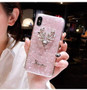 Luxury Rhinestone Deer Shell Phone Case For iPhone