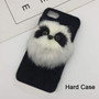 Christmas DIY Hat Cute Cat Fluffy Fur Phone Case For iPhone