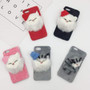 Christmas DIY Hat Cute Cat Fluffy Fur Phone Case For iPhone