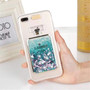Luxury Bling Stars Dynamic Liquid Quicksand Clear Phone Case For iPhone