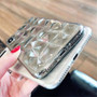 Diamond Texture Case For iPhone Luxury Transparent Cover