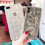 Diamond Texture Case For iPhone Luxury Transparent Cover