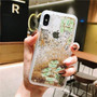 US Dollar Coin Dynamic Liquid Glitter Transparent iPhone Cases Cover