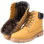 New big size leather men boots winter man shoes ankle boot men's snow shoe martin cowboy autumn man fur velvet flats 1208