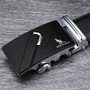 Belt Men 100% Cowskin Genuine Luxury Leather Men's Belts for Men,Strap Male Metal Automatic Buckle