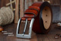 COWATHER  Newest designer belts men  cow genuine leather vintage pin buckle ceinture mens belts luxury XF003-4