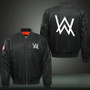 Alan Walker Print Thicken Long Sleeve Bomber Jacket