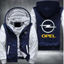 Opel Printing Pattern Thicken Fleece Zipper Hoodies Jacket