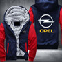 Opel Printing Pattern Thicken Fleece Zipper Hoodies Jacket