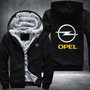 Opel Printing Pattern Thicken Fleece Zipper Hoodies Jacket