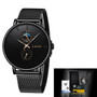 Ladies Waterproof Ultra Thin Stainless Steel Watch