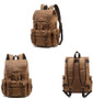 Vintage Waterproof Large Capacity Multifunction Casual Canvas Backpacks