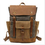 Men Backpack Waterproof Computer Laptop Vintage Canvas Large Capacity Travel Backpacks