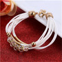 Leather Multilayer Strips Bracelets For Women