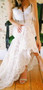 Ivory Lace Sweetheart Strapless Lace Up Back Mermaid Wedding Dresses , AB1526