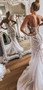 Shiny Beading Rhinestone Applique Tulle Strapless Mermaid Illusion Wedding Dresses, AB1533