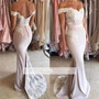 Bridesmaid Dresses  Mermaid Off The Shoulder Lace Long Wedding Party Dresses For Women