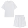 Tracksuits Two Peices Set Leisure Outfits Cotton Oversized t-shirts High Waist Shorts Candy Color