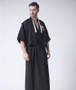 Vintage Black Japanese Men Warrior Kimono Traditional