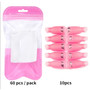 Plastic Nail Art Soak Off Cap Clips UV Gel Polish Remover Wrap Tool Fluid for Removal of Varnish Manicure Tools