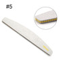1 Pc Half-Moon-Shaped Nail File Nail Buffer Washable Grinding Polishing Sanding Buffing  Pedicure Nail Art Tools