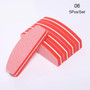 1 Pc Half-Moon-Shaped Nail File Nail Buffer Washable Grinding Polishing Sanding Buffing  Pedicure Nail Art Tools