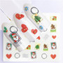 1 pcs Fruit Christmas Nail Stickers Flowers pPlants Water Decal Cat Pattern 3D Manicure Sticker Nail Art Decoration m1N88