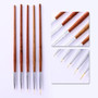 3Pcs/Set UV Gel Drawing Painting Nail Liner Brush Acrylic Nail Pen French Nail Mixed Colors Gourd Handle Nail Art DIY Tools