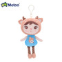 Metoo Doll Stuffed Toys Plush Animals Soft Baby Boy Kids Toys for Children Girls Boys Kawaii Mini Angela Rabbit Pendant Keychain