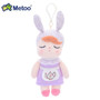 Metoo Doll Stuffed Toys Plush Animals Soft Baby Boy Kids Toys for Children Girls Boys Kawaii Mini Angela Rabbit Pendant Keychain