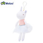 Metoo Doll Stuffed Toys Plush Animals Soft Baby Boy Kids Toys for Children Girls Boys Kawaii Mini Angela Rabbit Pendant Keychain