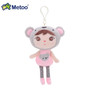 Metoo Doll Stuffed Toys Plush Animals Soft Baby Boy Kids Toys for Children Girls Boys Kawaii Mini Angela Rabbit Pendant Keychain