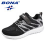 BONA New Arrival Popular Style Children Casual Shoes Mesh Sneakers Boys & Girls Flat Child Running Shoes Light Fast Free Shippin