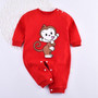 Newborn Baby Boys Girls Rompers Spring Summer Long Sleeve Cute Striped Cartoon Print Jumpsuit Toddler Playsuit Infant Clothing
