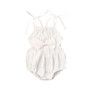 2020 Baby Summer Clothing  Newborn Baby Girl Cute Clothes Srap Romper Cotton Linen Solid Jumpsuit Bowknot Outfits Set Soft