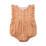 Newborn Infant Baby Girl Ruffle Plaid Romper Sleeveless Jumpsuit One Piece Outfits Sunsuit Toddler Girl Summer Clothes