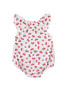 2020 Summer Toddler Newborn Infant Baby Girl Romper Cherry Jumpsuit Outfit Sunsuit Soft Cotton Linen Clothes One Piece