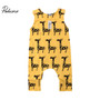 2020 Brand New 0-24M Cute Newborn Baby Boy Girl Sleeveless Cartoon Animal Cotton Romper Jumpsuit Outfits Summer Clothes