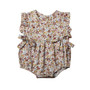 Summer Flower Baby Girls Ruffles Romper Infant Newborn Baby Jumpsuit Playsuit Bow Baby Clothes