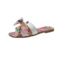 Sandals and Slippers Bow Flat H Slippers