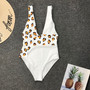 Sexy Leopard Irregular One Piece Swimsuit