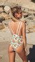 Sexy Openwork Solid Color Halter One Piece Swimsuit