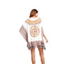 Tassel Printing Beach Blouse Loose Large Size Skirt Beach Skirt