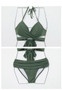 Bikini Two-piece Gathered Sexy Braised Cross Straps Split Swimsuit