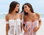 One Shoulder Sexy Hollow Crochet Solid Color One-piece Swimsuit Bikini