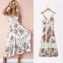 Sexy Vacation Style Printed Beach Strap Long Dress