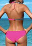 7 Colors Plus Size 3XL Halter Bikini Set Sexy Low Waist Bikini Set Swimwear Halter Top Beachwear